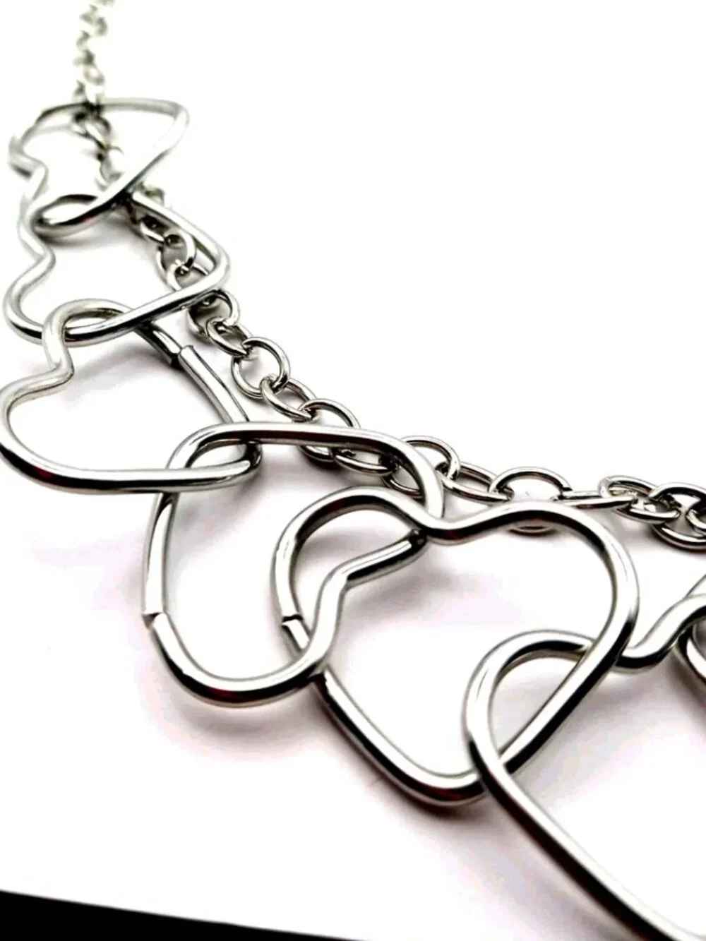 Large Multi Metal Heart Pants Or Wallet Chain 23